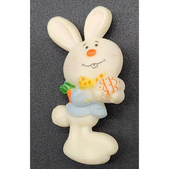 Vintage PULL CORD EASTER BUNNY & Chick Pin and  RABBIT Egg PIN - Picture 7 of 9